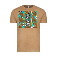 Vintage Camel cowhide mama with rustic teal wood Vintage Tee - TumblerDesignByShophia