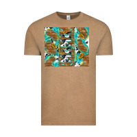 Vintage Coffee cowhide mama with rustic teal wood Vintage Tee - TumblerDesignByShophia