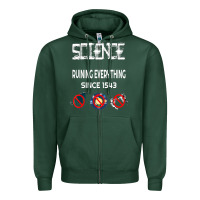 Sports Green Science Ruining Everything Since 1543 Aliens Zipper Hoodie - minhPixels