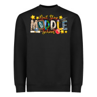 Black Next Stop Middle School Heavyweight Sweatshirt - CowhideDigitalArt