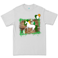 Dove Grey Unicorn Dabbing with Shamrock for St. Patricks Day Premium Tee - Bettercallsaul