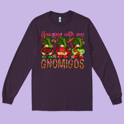 Hanging With My Gnomigos Mexico Long Sleeve Tee Designed By Howdyjamesfarm
