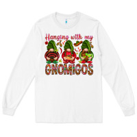 White Hanging with my gnomigos Mexico Long Sleeve Tee - HowdyJamesFarm