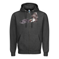 Mexican Free Tailed Bat Zipper Hoodie | Teevron