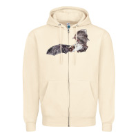 Sandshell mexican free tailed bat Zipper Hoodie - LillyAllenDesigns
