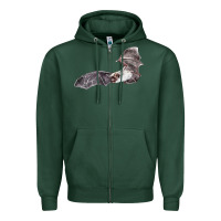 Sports Green mexican free tailed bat Zipper Hoodie - LillyAllenDesigns