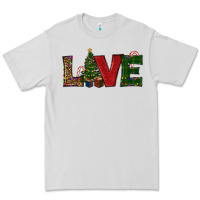 Dove Grey Christmas Tree Love Premium Tee - RanaPortraitStore