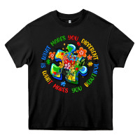 Black what makes you different is what makes you beautif Heavy Core Tee - Artiststas