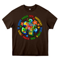 Chocolate Brown what makes you different is what makes you beautif Heavy Core Tee - Artiststas