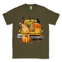 Army Green Fall Truck Classic Tee - texasbilliewilder