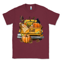 Burgundy Fall Truck Classic Tee - texasbilliewilder