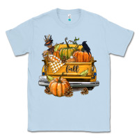 Dusty Blue Fall Truck Classic Tee - texasbilliewilder