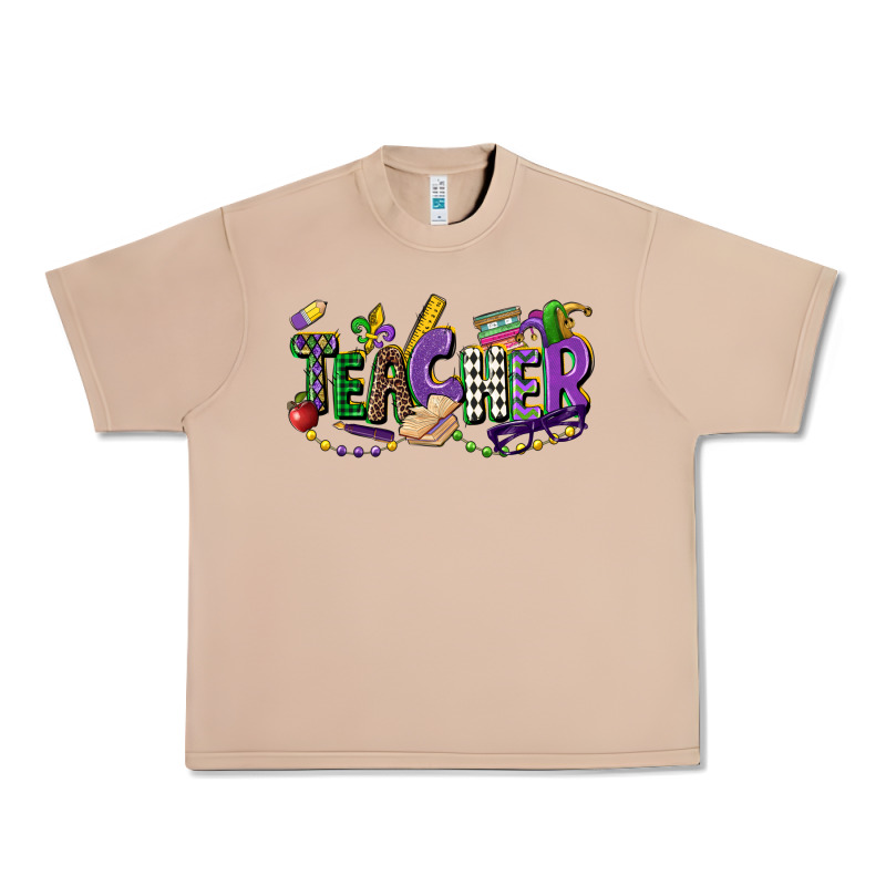 Teacher Mardi Gras Urban Heavy Tee by CowGirlArtShop | Teevron