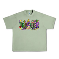 Oil Green teacher mardi gras Urban Heavy Tee - CowGirlArtShop