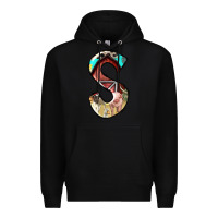 Black farm life alphabet lowercase letters s Premium Hoodie - BundleAndBundleShop
