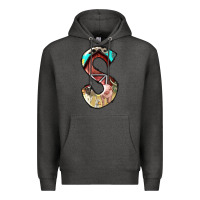 Charcoal Heather farm life alphabet lowercase letters s Premium Hoodie - BundleAndBundleShop