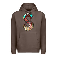 Coffee farm life alphabet lowercase letters s Premium Hoodie - BundleAndBundleShop