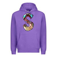 Purple farm life alphabet lowercase letters s Premium Hoodie - BundleAndBundleShop