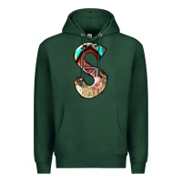 Sports Green farm life alphabet lowercase letters s Premium Hoodie - BundleAndBundleShop