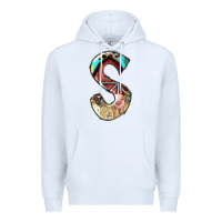 White farm life alphabet lowercase letters s Premium Hoodie - BundleAndBundleShop
