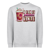 Heather Grey V For is Valentine Venti Heavyweight Sweatshirt - CowhideDigitalArt