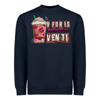 Navy V For is Valentine Venti Heavyweight Sweatshirt - CowhideDigitalArt