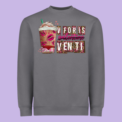 V For Is Valentine Venti Heavyweight Sweatshirt Designed By Cowhidedigitalart