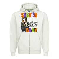 Oatmeal Heather sister of brewing baby halloween theme baby shower spooky t shirt Zipper Hoodie - minhPixels