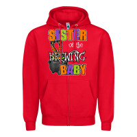 Red sister of brewing baby halloween theme baby shower spooky t shirt Zipper Hoodie - minhPixels