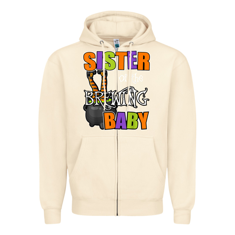Sister Of Brewing Baby Halloween Theme Baby Shower Spooky T Shirt Zipper Hoodie by minhPixels | Teevron