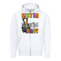 White sister of brewing baby halloween theme baby shower spooky t shirt Zipper Hoodie - minhPixels