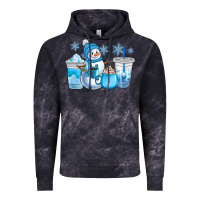Cloud Black winter snowman coffee cups Vintage Hoodie - CowGirlArtShop