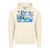 Vintage Artic winter snowman coffee cups Vintage Hoodie - CowGirlArtShop
