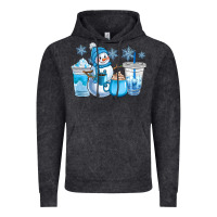 Vintage Black winter snowman coffee cups Vintage Hoodie - CowGirlArtShop