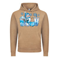 Vintage Coffee winter snowman coffee cups Vintage Hoodie - CowGirlArtShop