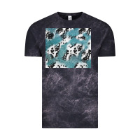 Cloud Black teal glitter and cowhide Vintage Tee - TumblerDesignByShophia