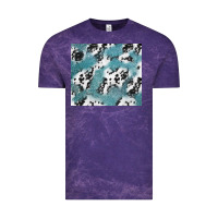 Cloud Purple teal glitter and cowhide Vintage Tee - TumblerDesignByShophia