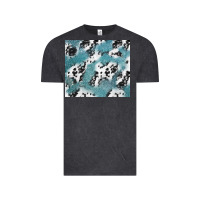 Vintage Black teal glitter and cowhide Vintage Tee - TumblerDesignByShophia