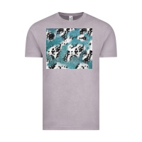 Vintage Zinc teal glitter and cowhide Vintage Tee - TumblerDesignByShophia