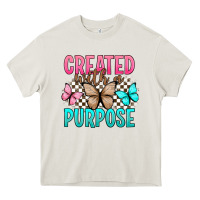Cream created with a purpose Heavy Core Tee - Artiststas