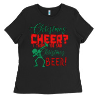 Black Christmas Cheer I Thought You Said Christmas Beer Ladies Tee - Bettercallsaul