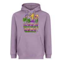Lavender my first mardi gras glitter fleur de lis Heavyweight Hoodie - Artiststas
