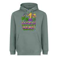 Sage my first mardi gras glitter fleur de lis Heavyweight Hoodie - Artiststas