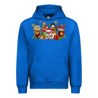 Cobalt christmas cow coffee cups Urban Hoodie - AdoDesignShop