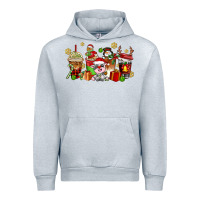 Heather Grey christmas cow coffee cups Urban Hoodie - AdoDesignShop
