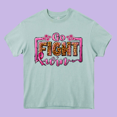 Go Fight Win Heavy Core Tee Designed By Jahusdesignshop