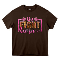 Chocolate Brown go fight win Heavy Core Tee - JahusDesignShop