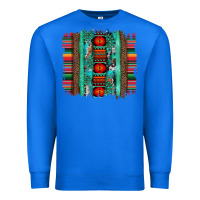 True Royal serape aztec leopard and turquoise glitter with gemstone brushstroke Premium Sweatshirt - Artiststas