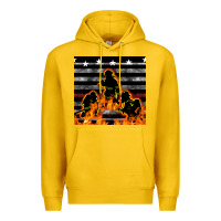 Lemon american firefighters seamless pattern Premium Hoodie - BundleAndBundleShop