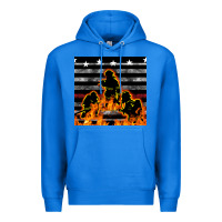 True Royal american firefighters seamless pattern Premium Hoodie - BundleAndBundleShop